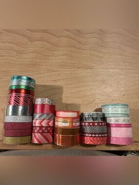 Set of 35 Assorted Washi Tape Rolls